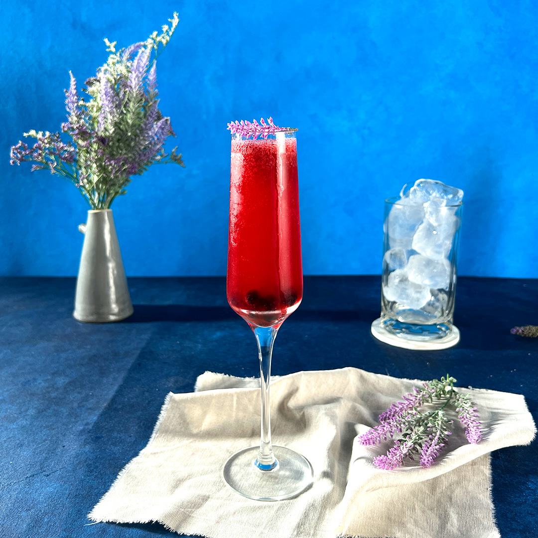 Lavender Blackberry Spritz Mocktail Tastemade
