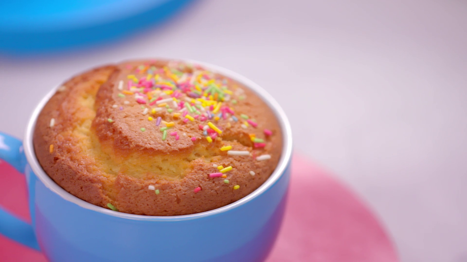 White Chocolate and Confetti Sprinkles Mug Cake Tastemade