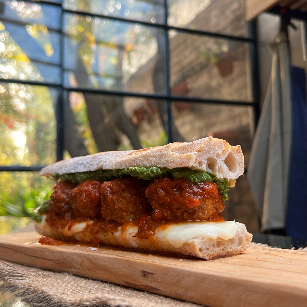 Pesto Meatball Sandwich Tastemade