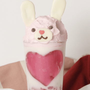 プリン大好き♡うさぎちゃん(ピンク) メルヘン】ピンクいうさぎプリン🐰 | TASTEMADE
