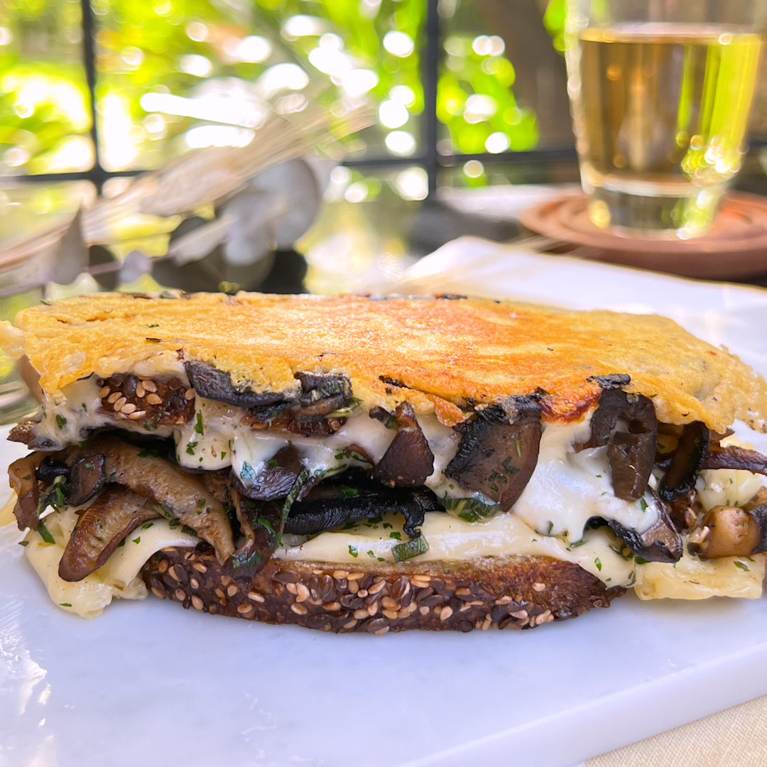 Mushroom Gruyere Herb Sourdough Grilled Cheese Tastemade